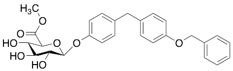 4-​[[4-​(Phenylmethoxy)​phenyl]​methyl]​-phenol O-a-D-Glucuronic Acid Methyl Ester