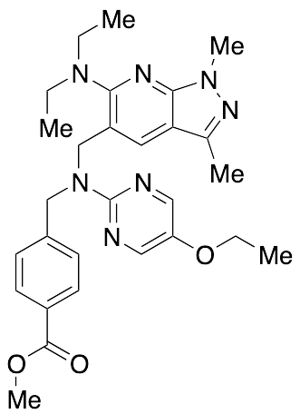 4-[[[[6-(Diethylamino)-1,3-dimethyl-1H-pyrazolo[3,4-b]pyridin-5-yl]methyl](5-ethoxy-2-pyrimidinyl)amino]methyl]benzoic Acid Methyl Ester