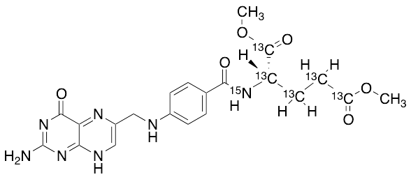 Dehydro Folic Acid 1,5-Dimethyl Ester-13C5,15N