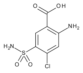 2-Amino-4-chloro-5-sulphamoylbenzoic Acid - CAS No. 3086-91-7 2-Amino-4-chloro-5-sulphamoylbenzoic Acid