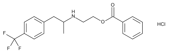 2-[[(1RS)-1-Methyl-2-[4-(trifluoromethyl)phenyl]ethyl]amino]ethyl Benzoate Hydrochloride