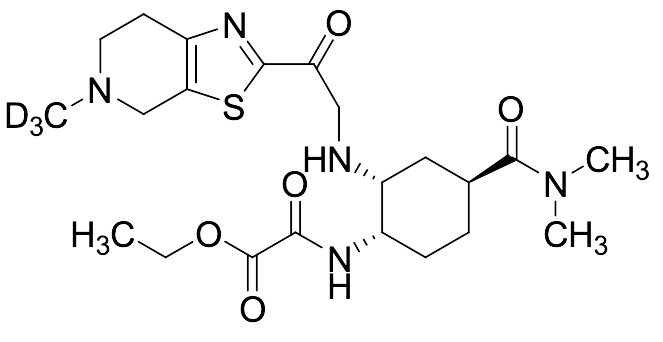 Ethyl 2-(((1S,2R,4S)-4-(Dimethylcarbamoyl)-2-((2-(5-(methyl-d3)-4,5,6,7-tetrahydrothiazolo[5,4-c]pyridin-2-yl)-2-oxoethyl)amino)cyclohexyl)amino)-2-oxoacetate