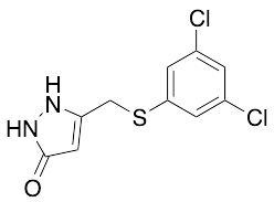 5-(((3,5-Dichlorophenyl)thio)methyl)-1H-pyrazol-3(2H)-one