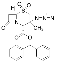 [2R-(2Alpha,3Beta,6Alpha)]-3-Azido-3-methyl-8-oxo-5-thia-1-azabicyclo[4.2.0]octane-2-carboxylic Acid 5,5-Dioxide Diphenylmethyl Ester