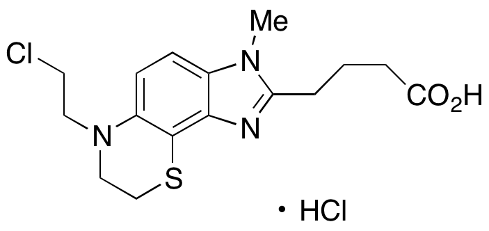 4-(6-(2-Chloroethyl)-3-methyl-3,6,7,8-tetrahydroimidazo[4',5':5,6]benzo[1,2-b][1,4]thiazin-2-yl)butanoic Acid Hydrochloride