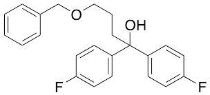 4-Fluoro-alpha-(4-fluorophenyl)-alpha-[3-(phenylmethoxy)propyl]benzenemethanol