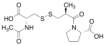 Captopril-N-acetylcysteine Disulfide