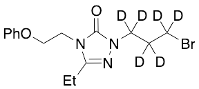 1-(3-Bromopropyl)-3-ethyl-4-(2-phenoxyethyl)-1H-1,2,4-triazol-5(4H)-d5