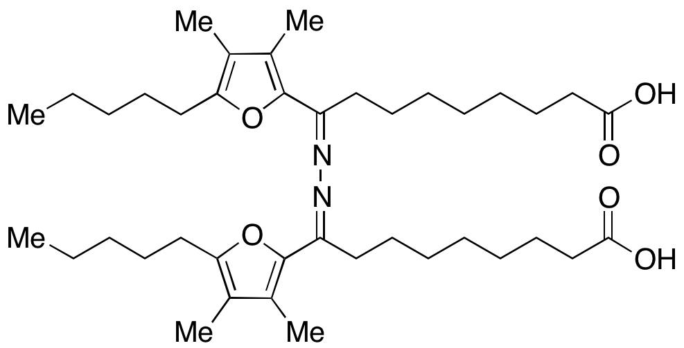 9,9'-(Hydrazine-1,2-diylidene)bis(9-(3,4-dimethyl-5-pentylfuran-2-yl)nonanoic Acid)