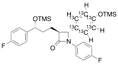 Di-trimethylsiloxy Desdihyroxy ent-Ezetimibe-13C6
