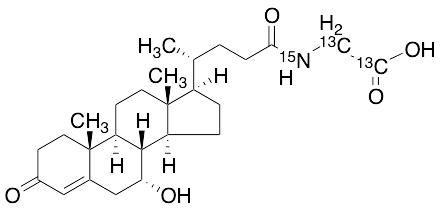 N-[(7alpha)-7-Hydroxy-3,24-dioxochol-4-en-24-yl]glycine-13C2,15N