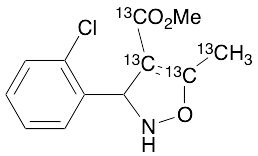 3-(2-Chlorophenyl)-5-methyl-2,3-dihydroisoxazole-4-carboxylic Acid Methyl Ester-13C4