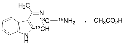 3-Amino-1-methyl-5H-pyrido[4,3-b]indole-13C2,15N Acetate