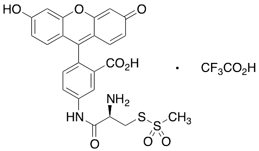 (R)-2-Amino-2-[(5-fluoresceinyl)aminocarbonyl]ethyl Methanethiosulfonate, Trifluoroacetic Acid Salt