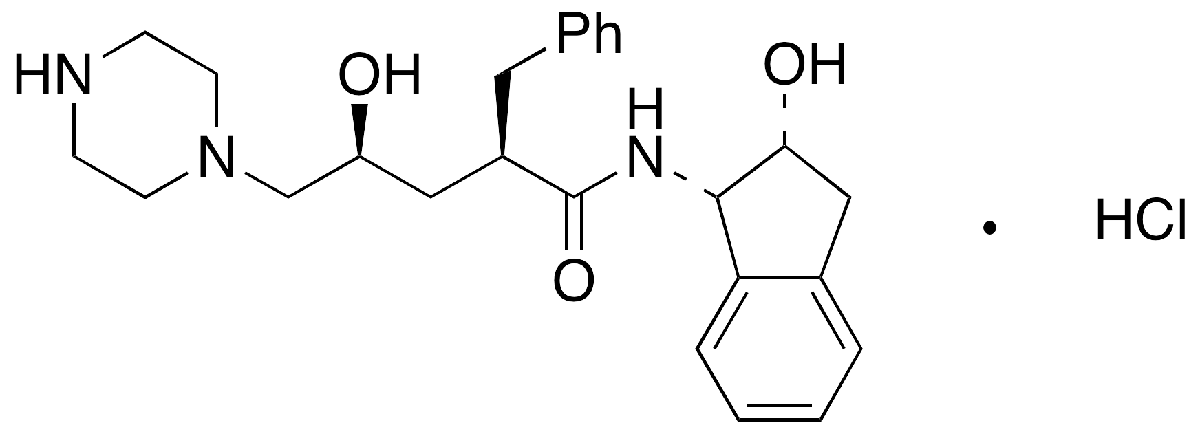 Des(3-pyridylmethyl tert-Butylaminocarbonyl) Indinavir Hydrochloride