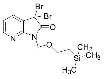3,3-Dibromo-1-((2-(trimethylsilyl)ethoxy)methyl)-1H-pyrrolo[2,3-b]pyridin-2(3H)-one