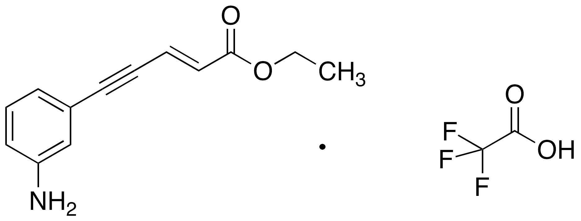 (E)-5-(3-Aminophenyl)-2-penten-4-ynoic Acid Ethyl Ester Trifluoroacetic Acid Salt