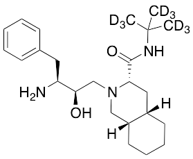(3S,4aS,8aS)-2-[(2R,3S)-3-Amino-2-hydroxy-4-phenylbutyl]-N-(1,1-dimethylethyl)decahydro-3-isoquinolinecarboxamide-d9
