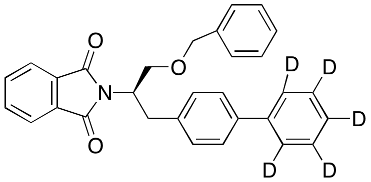 2-[(1R)-1-([1,1'-Biphenyl]-4-ylmethyl)-2-(phenylmethoxy)ethyl]-1H-Isoindole-1,3(2H)-dione-D5