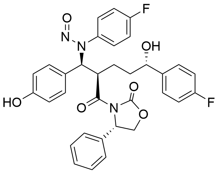4-(S)-N-Nitroso, seco-lactam-Ezetimibe 4-Phenyl-2-oxazolidinon-3yl-carboxamide