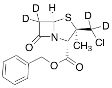 (2S,3R,5R)-3-(Chloromethyl)-3-methyl-7-oxo-4-thia-1-azabicyclo[3.2.0]heptane-2-carboxylic Acid Phenylmethyl Ester-d4