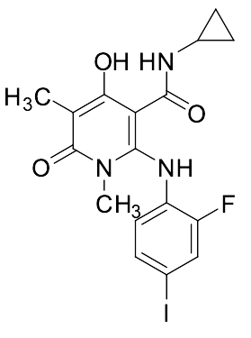 N-Cyclopropyl-2-((2-fluoro-4-iodophenyl)amino)-4-hydroxy-1,5-dimethyl-6-oxo-1,6-dihydropyridine-3-carboxamide