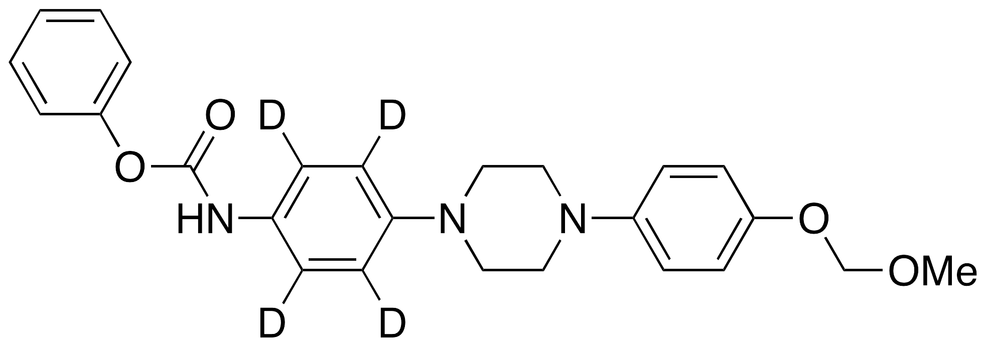 4-[4-(4-O-Methoxymethyl-4-hydroxyphenyl)-1-piperazinyl]phenyl]carbamic Acid-d4 Phenyl Ester