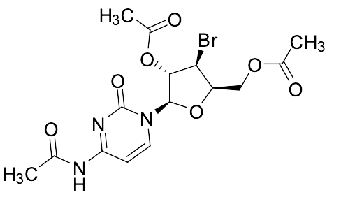 N-[1-(2,5-Di-O-acetyl-3-bromo-3-deoxy-beta-D-xylofuranosyl)-1,2-dihydro-2-oxo-4-pyrimidinyl]acetamide
