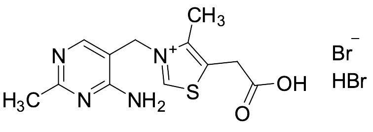 3-[(4-Amino-2-methyl-5-pyrimidinyl)methyl]-5-(carboxymethyl)-4-methylthiazolium Bromide Hydrobromide Salt