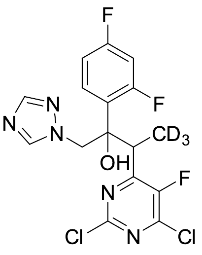 2,6-Dichloro-alpha-(2,4-difluorophenyl)-5-fluoro-beta-methyl-4-pyrimidineethanol-d3