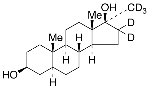 17-Methyl-5a-androstane-3b,17b-diol-d5