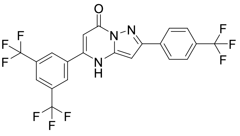 5-(3,5-bis(Trifluoromethyl)phenyl)-2-(4-(trifluoromethyl)phenyl)pyrazolo[1,5-a]pyrimidin-7(4H)-one