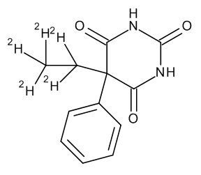 Phenobarbital-D5 (D-label on ring) 0.1 mg/ml in Methanol - CAS No. 73738-05-3 Phenobarbital-D5 (D-label on ring) 0.1 mg/ml in Methanol