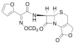 (alphaZ)-alpha-(Methoxyimino)-N-[(5aR,6R)-1,4,5a,6-tetrahydro-1,7-dioxo-3H,7H-azeto[2,1-b]furo[3,4-d][1,3]thiazin-6-yl]-2-furanacetamide-d3
