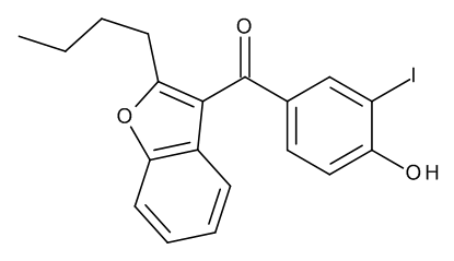 (2-Butylbenzofuran-3-yl)(4-hydroxy-3-iodophenyl)methanone - CAS No. 147030-50-0 (2-Butylbenzofuran-3-yl)(4-hydroxy-3-iodophenyl)methanone