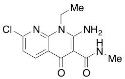 2-​Amino-​7-​chloro-​1-​ethyl-​N-​methyl-​4-​oxo-​1,​4-​dihydro-​1,​8-​naphthyridine-​3-​carboxamide