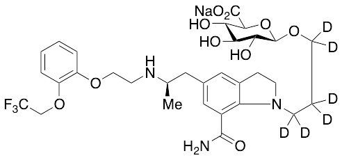 Silodosin-d6 beta-D-Glucuronide Sodium Salt
