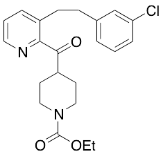 4-[[3-[2-(3-Chlorophenyl)ethyl]-2-pyridinyl]carbonyl]-1-piperidinecarboxylic AcidEthyl Ester