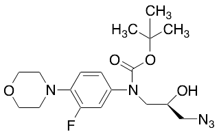 N-Boc (R)-1-Azido-3-[[3-fluoro-4-(morpholin-4-yl)phenyl]amino]propan-2-ol
