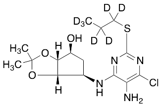 (3aR,4S,6R,6aS)-6-[[5-Amino-6-chloro-2-(propylthio)-4-pyrimidinyl]amino]tetrahydro-2,2-dimethyl-4H-cyclopenta-1,3-dioxol-4-ol-d7