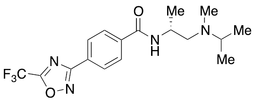(R)-N-[1-[Isopropyl(methyl)aminopropan-2-yl]-4-[5-(trifluoromethyl)-1,2,4-oxadiazol-3-yl]benzamide