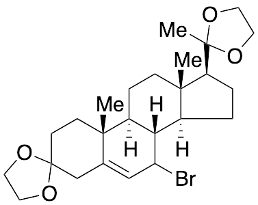 Cyclic 3,​20-​Bis(1,​2-​ethanediyl acetal) 7-Bromo-pregn-5-ene-3,20-dione