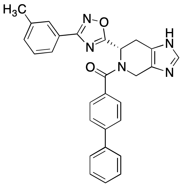 (S)-[1,1'-Biphenyl]-4-yl(6-(3-(m-tolyl)-1,2,4-oxadiazol-5-yl)-6,7-dihydro-1H-imidazo[4,5-c]pyridin-5(4H)-yl) Methanone