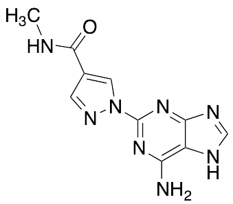 1-(6-Amino-9H-purin-2-yl)-N-methyl-1H-pyrazole-4-carboxamide