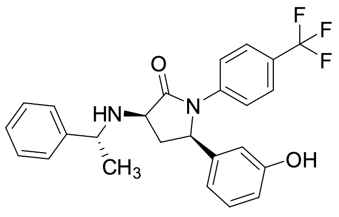 (3R,5R)-5-(3-Hydroxyphenyl)-3-[[(1R)-1-phenylethyl]amino]-1-[4-(trifluoromethyl)phenyl]-2-pyrrolidinone