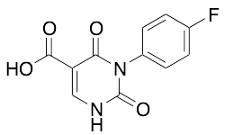 3-(4-Fluorophenyl)-2,4-dioxo-1,2,3,4-tetrahydropyrimidine-5-carboxylic Acid