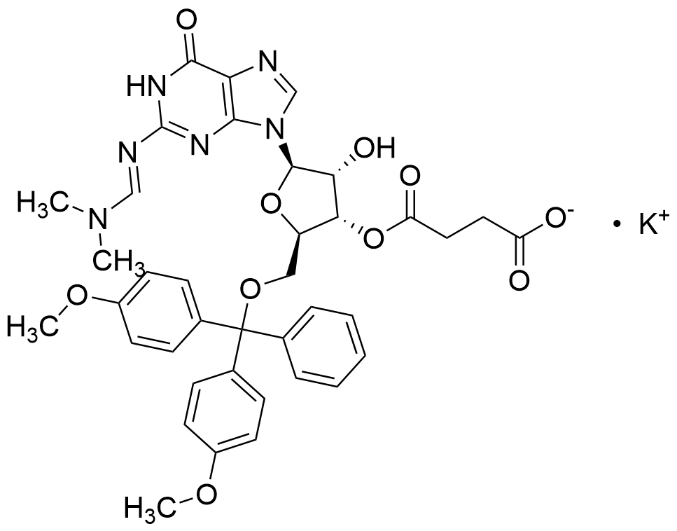 2'-Hydroxy 5'-O-DMT 3'-O-Succinate DMF-Guanosine Potassium
