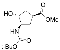 (1S,3R,4R)-Methyl 3-((tert-butoxycarbonyl)amino)-4-hydroxycyclopentane carboxylate