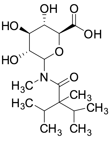(2S,3S,4S,5R)-3,4,5-Trihydroxy-6-(2-isopropyl-N,2,3-trimethylbutanamido)tetrahydro-2H-pyran-2-carboxylic Acid