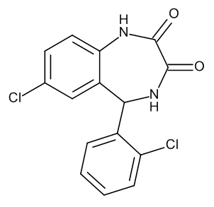 7-Chloro-5-(2-chlorophenyl)-4,5-dihydro-1H-1,4-benzodiazepine-2,3-dione